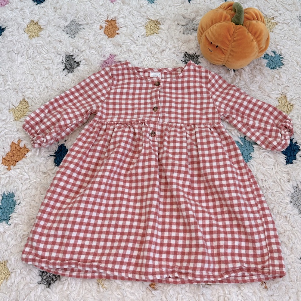 Carter’s red and cream gingham dress. Size 18 months.